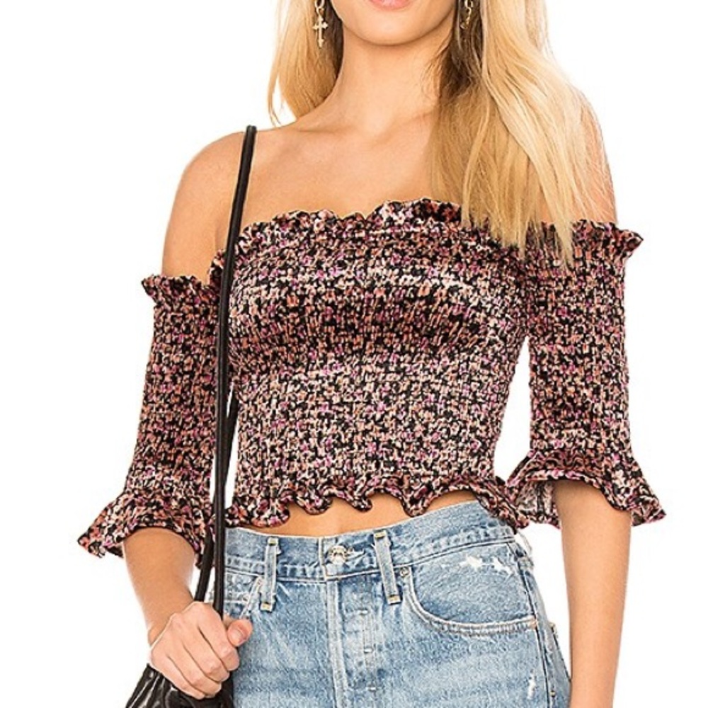 blue life • kaia smocked top